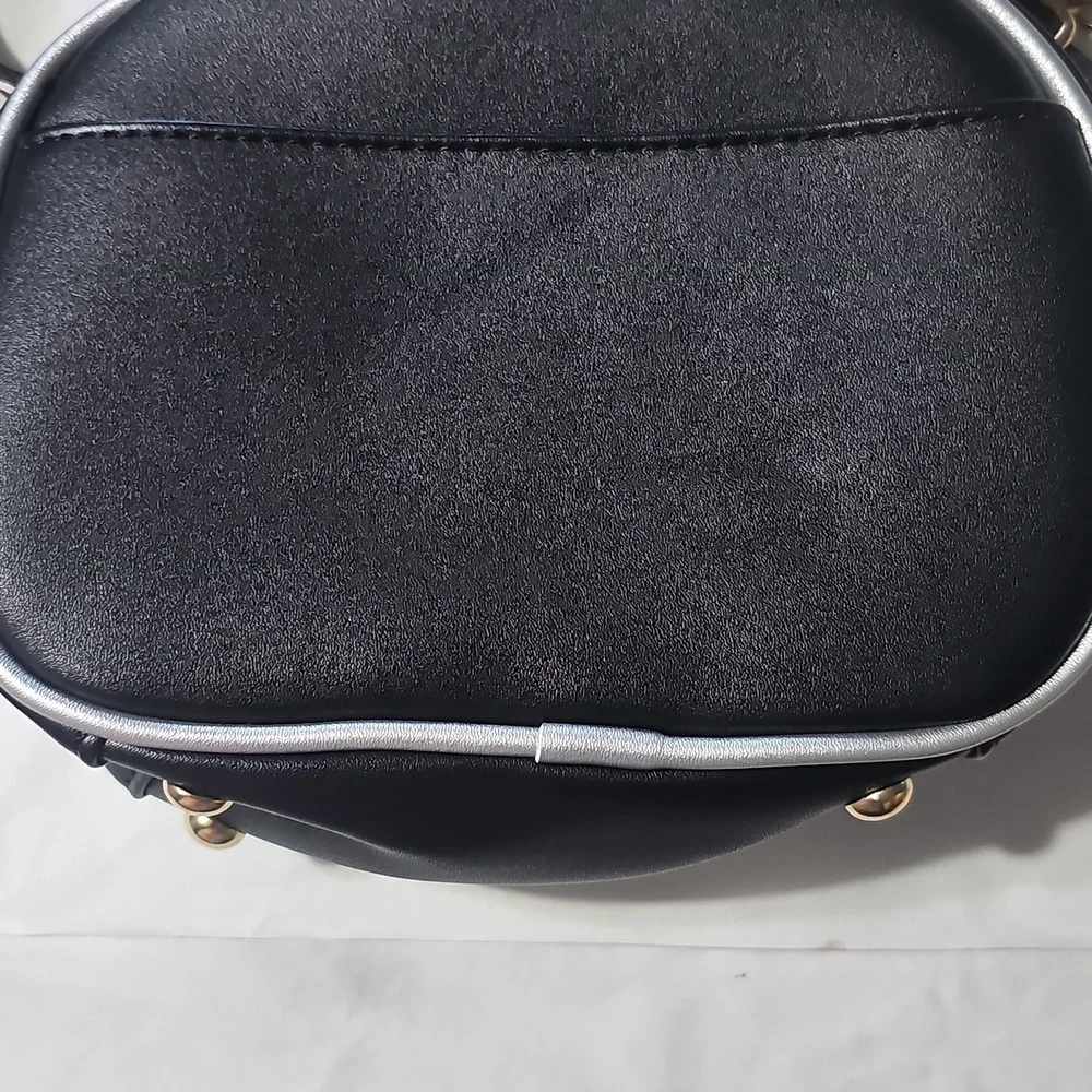 Stylish Black and White Camera Bag
